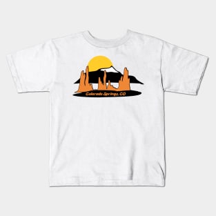 Garden of the Gods - Pikes Peak - Colorado Springs, Colorado Kids T-Shirt